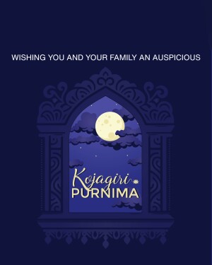 Kojagiri Purnima Greetings Social Media Post For Instagram