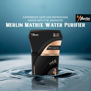 Merlin Matrix Water Purifier with a modern design and advanced filtration system.