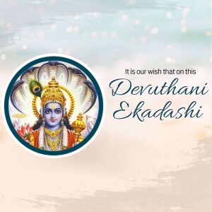 Devuthani Ekadashi Greetings Image For Pinterest