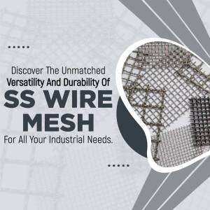 Promotional image for SS Wire Mesh highlighting its versatility and durability.