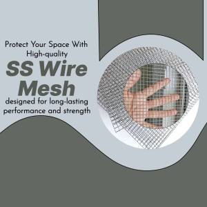 Stainless steel wire mesh for protecting spaces