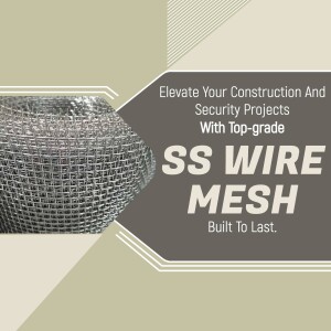 Stainless steel wire mesh for construction and security projects