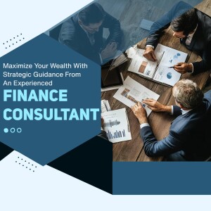 Business professionals discussing financial plans and charts with a finance consultant.