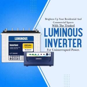 Luminous Inverter for Residential and Commercial Use