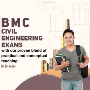 Student studying for Civil Engineering Exams with BMC