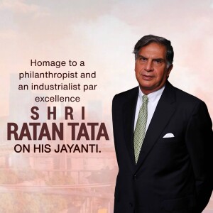 Ratan Tata Jayanti Creative Design For WhatsApp