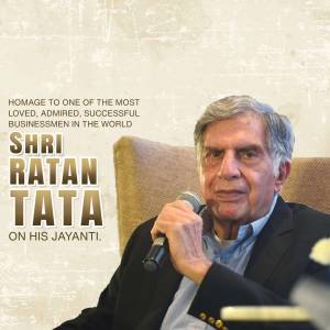 Ratan Tata Jayanti Creative Design For Google Business Profile