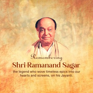 Remembering Shri Ramanand Sagar Marketing Image For Google Business Profile