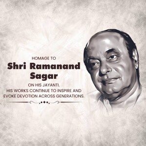 Shri Ramanand Sagar Homage Advertisement For Google Business Profile