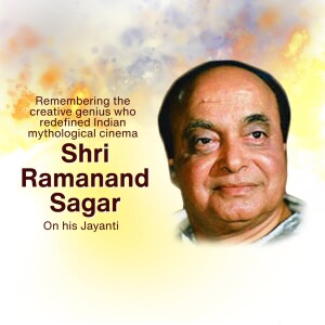 Shri Ramanand Sagar - Remembering The Creative Genius Template For Facebook
