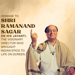 Homage To Shri Ramanand Sagar Graphic For LinkedIn