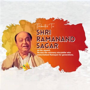 Tribute To Shri Ramanand Sagar Template For WhatsApp