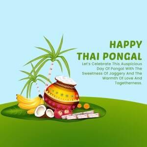 Happy Thai Pongal Celebration Poster For Instagram
