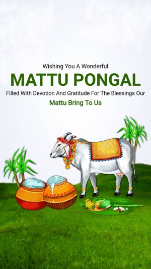 Mattu Pongal Greetings Status Post For LinkedIn