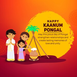 Happy Kanum Pongal Greetings Social Media Post For Telegram