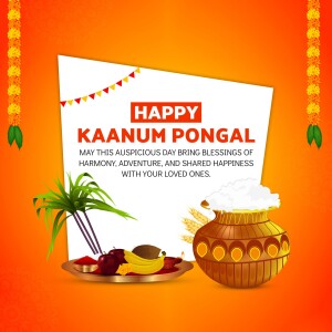 Happy Kanum Pongal Greetings Design For Google Business Profile
