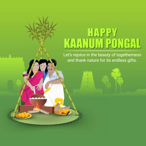 Happy Kanum Pongal Greetings Advertisement For Twitter