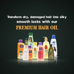 Premium Hair Oil For Dry & Damaged Hair Template For LinkedIn