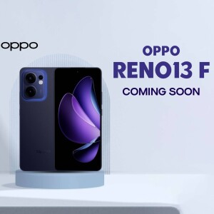 OPPO Reno13 F smartphone advertisement