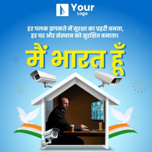 Main Bharat Hoon - Security And Protection Business Poster For Telegram