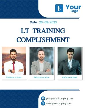LT Training Accomplishment Report with employee photos