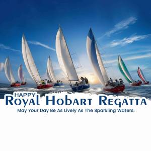 Sailboats racing during the Royal Hobart Regatta