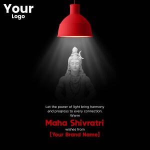 Maha Shivratri - Light And Harmony Business Poster For LinkedIn
