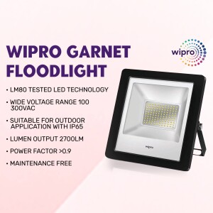 Wipro Garnet Floodlight with specifications