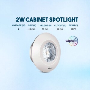 Wipro 2W Cabinet Spotlight with specifications