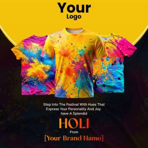 Holi Festival T-Shirt Design Creative Design For Pinterest