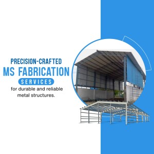 Image showcasing MS Fabrication Services for durable metal structures