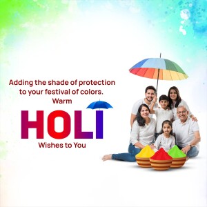 Happy Holi Wishes Social Media Post For Instagram
