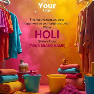 Holi Festive Season Sale Graphic For LinkedIn