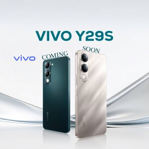 Vivo Y29s smartphone in two colors - dark green and light gold