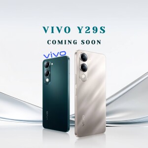 Vivo Y29S smartphone in two colors - Dark Green and Light Gold