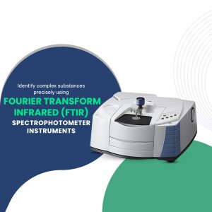 Image of a Fourier Transform Infrared Spectrophotometer (FTIR) used for precise substance identification.
