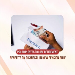 Image depicting hands holding money and a pension document with text about potential loss of retirement benefits for PSU employees.