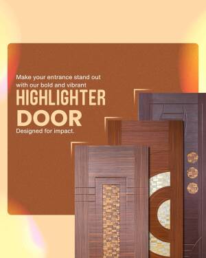 Modern door designs with vibrant colors and textures
