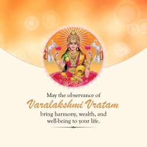 Varalakshmi Vratam Greetings Marketing Image For X