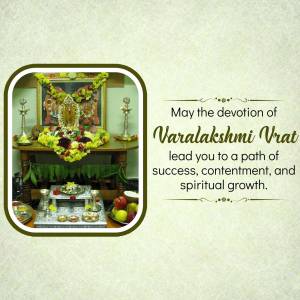 Varalakshmi Vrat Greetings Business Poster For Telegram
