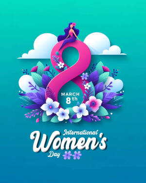 International Women's Day Illustration Advertisement For X
