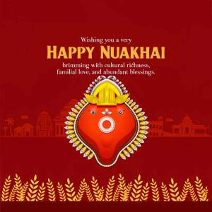 Happy Nuakhai Festival Banner For Pinterest