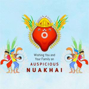 Nuakhai Festival Greetings Marketing Image For Facebook