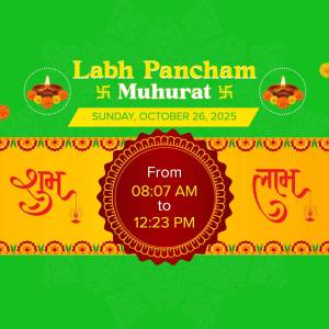 Labh Pancham Muhurat 2025 Design For Twitter