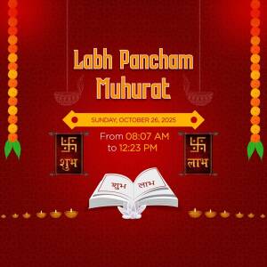 Labh Pancham Muhurat Creative Design For LinkedIn