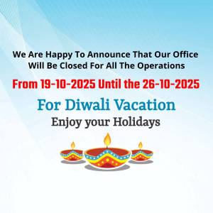 Announcement of office closure for Diwali vacation from 29-10-2024 to 05-11-2024