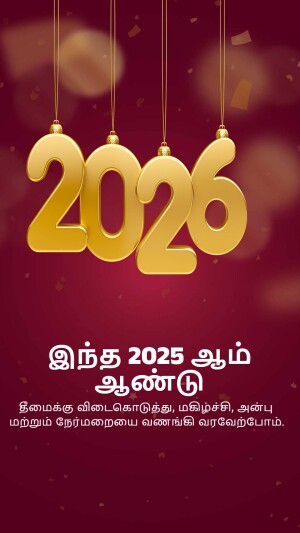 New Year 2025 Celebration Poster For Snapchat