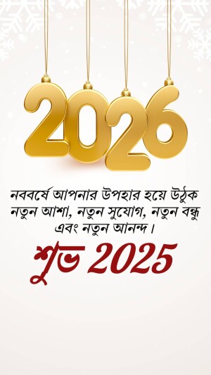 New Year 2025 Greetings Branding Post For Snapchat