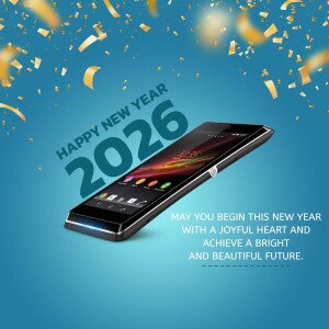New Year 2025 Smartphone Promotion Branding Post For Google Business Profile