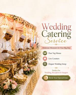 Professional catering staff serving buffet food at a luxury wedding reception